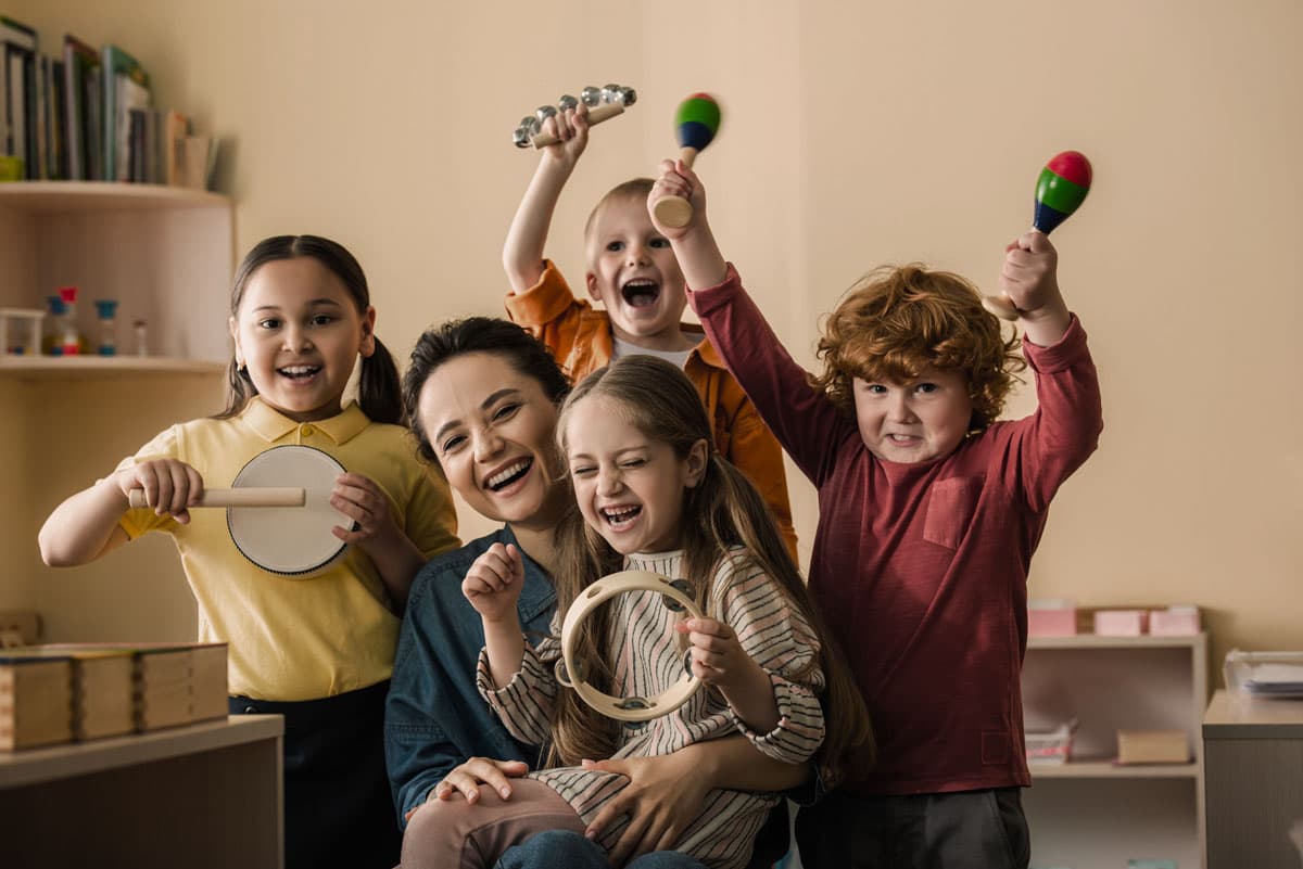 Group music at the academy